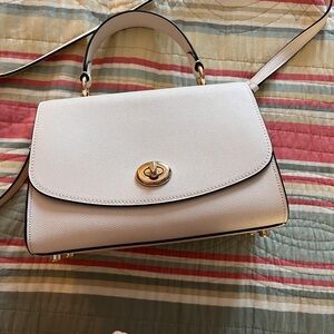 Coach White Leather Handbag